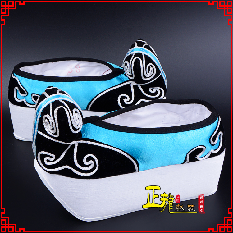 新沂京越剧黄梅戏古装男书生小生鞋云头鞋戏曲鞋云履 云头鞋