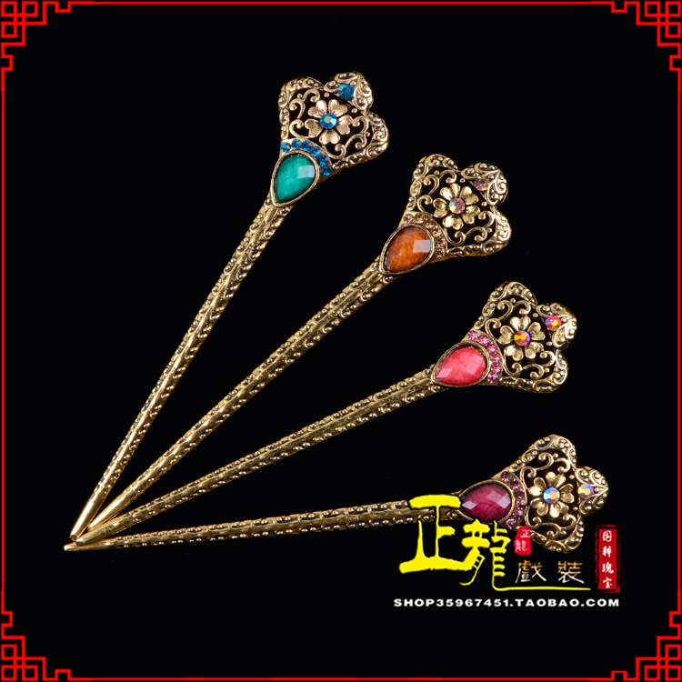 新沂头饰老旦青衣员外夫人簪子 老旦发簪