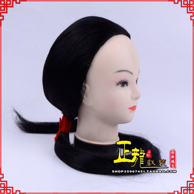 新沂古装影视演出头套花旦假发 真发古装发