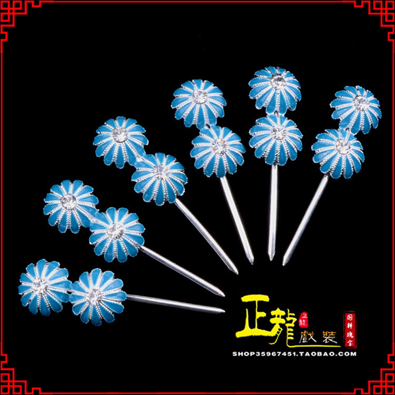 新沂头面泡子旦角化妆头饰 仿点绸泡子