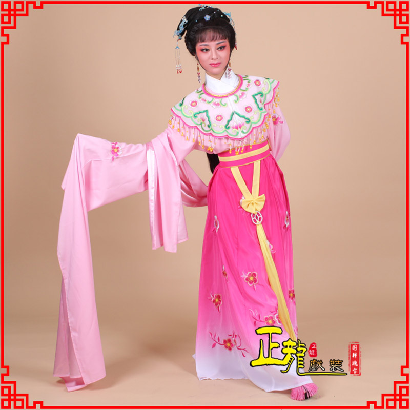 新沂水袖青衣练功花旦服 梅花古装衣