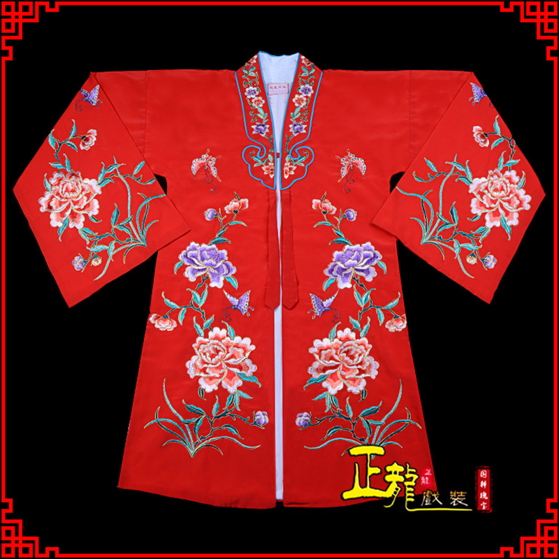 新沂青衣花旦戏服 好绉小叶牡丹女披